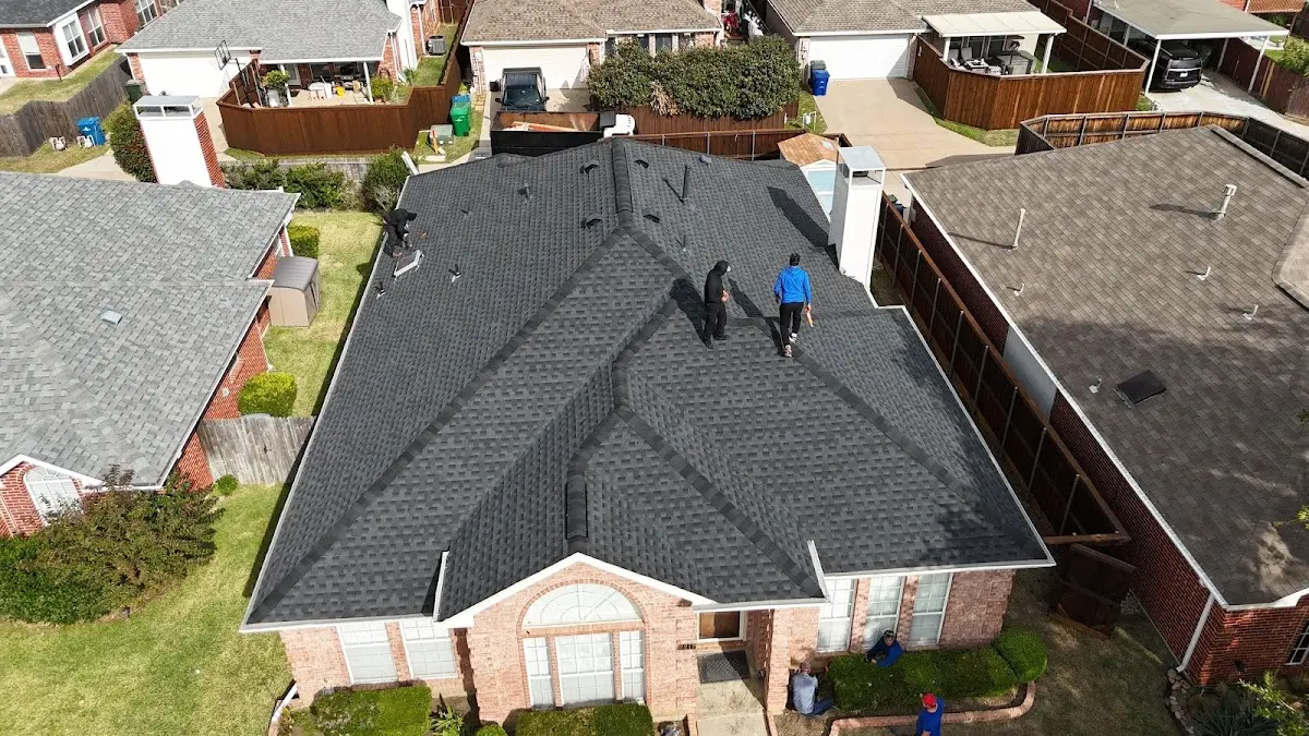 Slate & Tile Roof Repair work in progress on a Palm Harbor property
